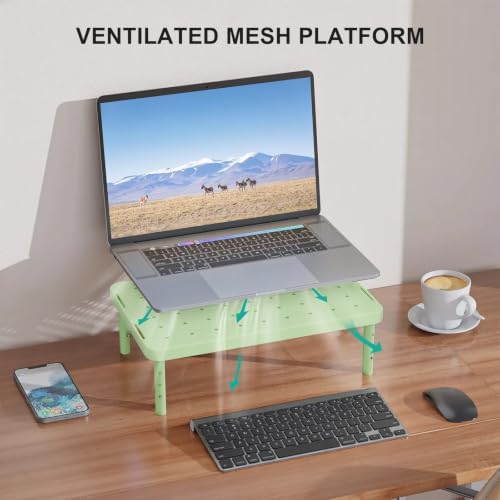 WALI Computer Monitor Stand for Desk, Adjustable Laptop Riser, up to 44 lbs - Image 4