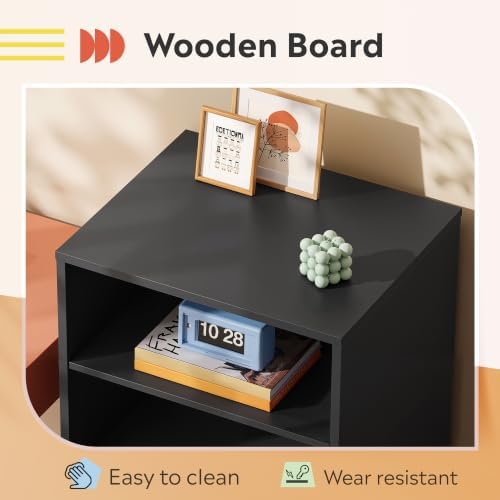 DEVAISE Mobile Drawer Cabinet for Home Office (Black, 15.7"D x 18.7"W x 41.2"H) - Image 5