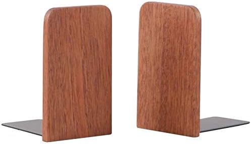 muso wood Sapele Book Ends for Shelves, 1 Pair - Image 3