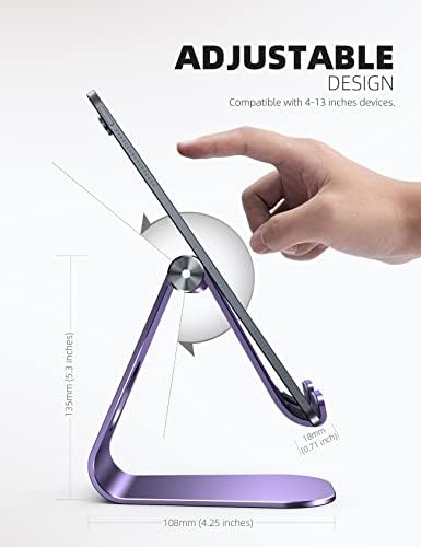 Lamicall iPad Stand Adjustable Tablet Holder, Sturdy Aluminum, Multi-Angle - Image 5