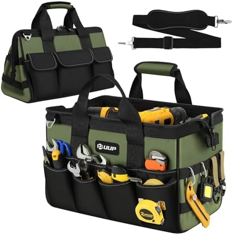Heavy Duty Tool Bag 15Inch, 16-Pocket Portable Empty Tool Box Organizer by UUP