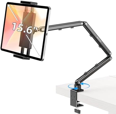Tablet Stand for Desk, Adjustable iPad Holder for Bed, 4.7"-15.6" by Urmust