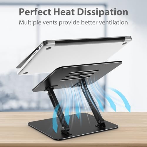 Adjustable Laptop Stand for Desk, Metal Laptop Riser Holder - Image 4