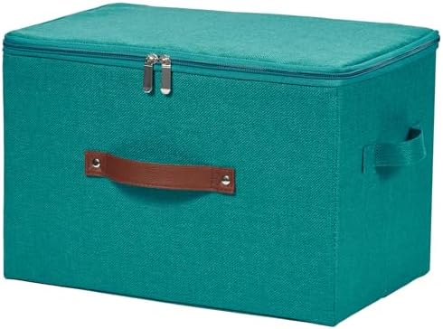 Storage Bins with Zipper Lids Decorative Lidded Baskets Boxes by VinneGenzz