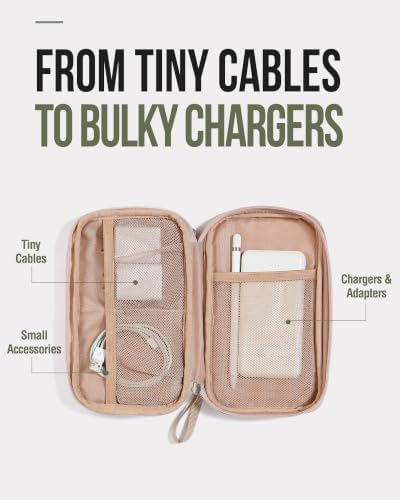 NISHEL Electronics Travel Organizer Cord Case, Charger Cable Tech Bag - Image 3