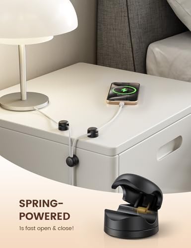 Lamicall 12Pack Rotating Cord Organizer, Desk Office Nightstand Accessories - Image 5