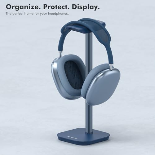 Headphone Stand, Aluminum Desk Headset Earphone Holder (Blue) - Image 6