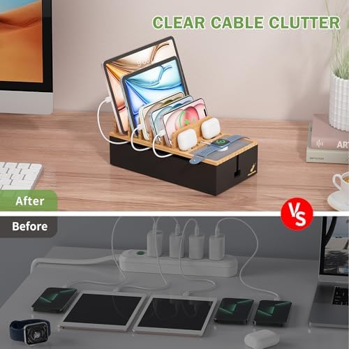 Docking Station for Multi Devices -Natural + Black - Image 3