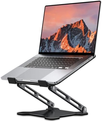 Adjustable Laptop Stand for Desk, Portable Airflow Laptop Riser Holder by LOXP