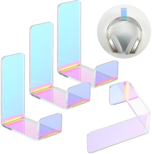 Weewooday 4 Pieces Headphone Hanger Headset Stand Holder, Colorful by Weewooday