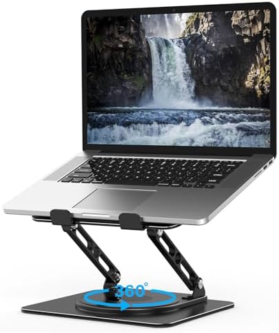 Adjustable Laptop Stand for Desk with 360 Rotating Base by Gogoonike