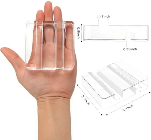Transparent Acrylic Tablet Stand, Portable Phone Holder for Desk Use - Image 3