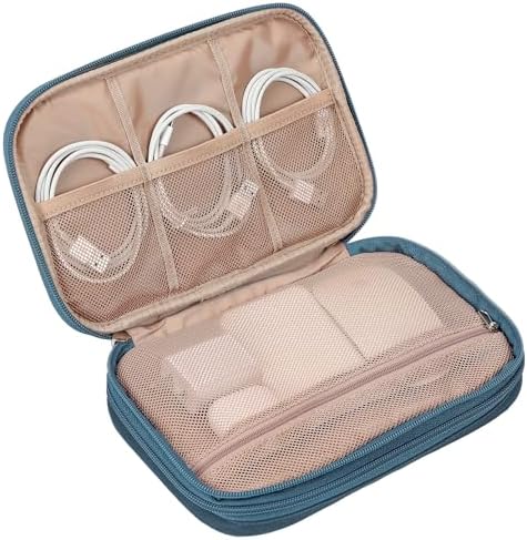 NISHEL Travel Cord Organizer Case, Large, Lake-Blue - Image 5