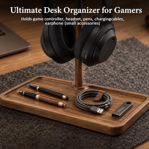 2 in 1 Headphone Stand with Dual Gaming Controller Holder & Storage Base - Image 6