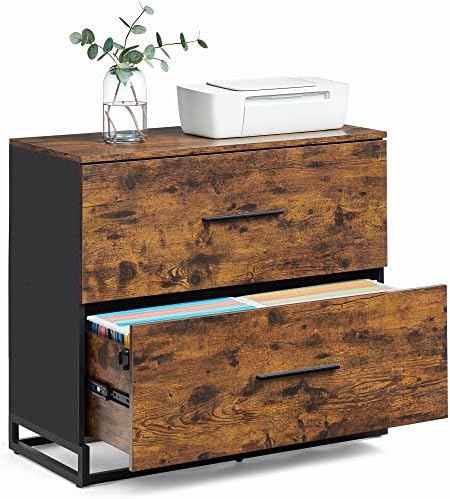 VASAGLE Lateral File Cabinet, Home Office, 2 -Drawer Filing Cabinet by VASAGLEbySONGMICSHOME