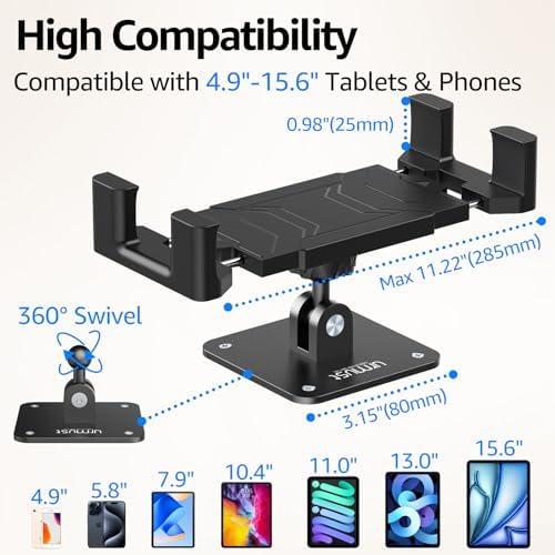 Tablet Wall Mount Ipad Holder, 4.7-15.6" - Image 2