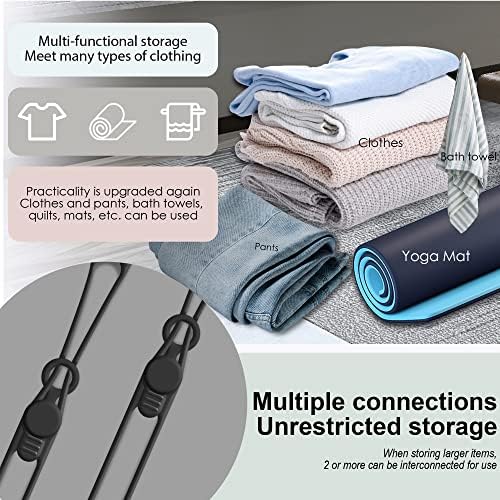 Silicone Cable Ties, Cord Organizer Cable Management,2Sizes-Black - Image 5