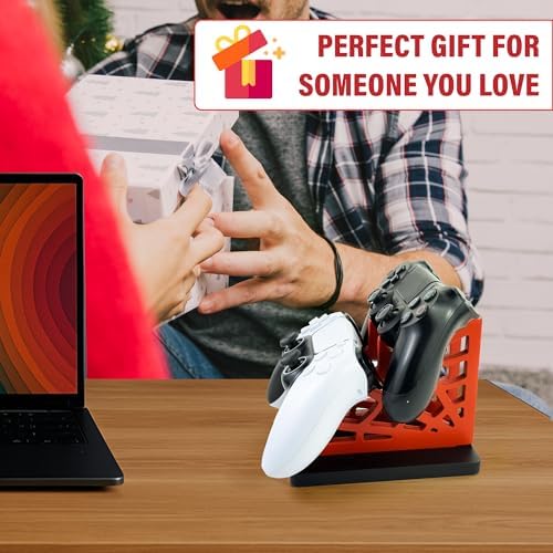 Gamer Gift for Men Teenage Boy Wood Controller Organizer with Headphone Holder & Game Controller Stand - Unique Gift Idea for Husband, Boyfriend, Gamers, Game Lover, Gaming Accessory (Vernom Base) - Image 6
