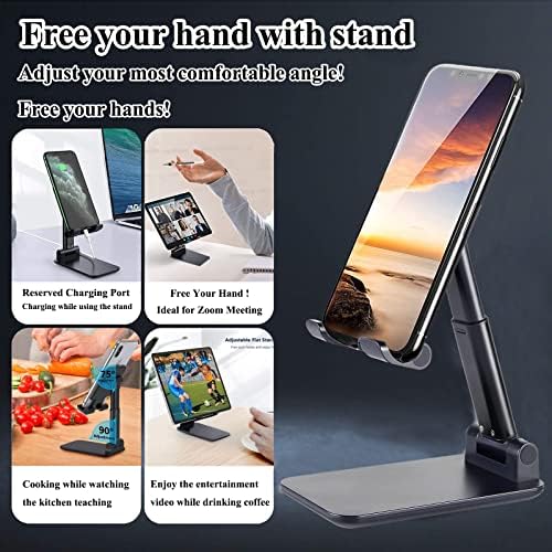 2 Pcs Cell Phone Stand for Desk Adjustable & Foldable Phone Holder - Image 6