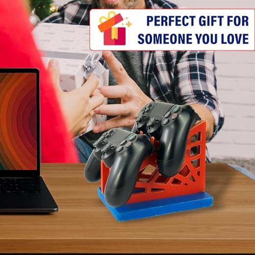 Gamer Gift for Men Teenage Boy Wood Controller Organizer with Headphone Holder & Game Controller Stand - Unique Gift Idea for Husband, Boyfriend, Gamers, Game Lover, Gaming Accessory (Spider) - Image 6