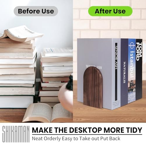 Book Ends,Bookends Wood Book Ends Universal Economy Bookend (16, Medium) - Image 4
