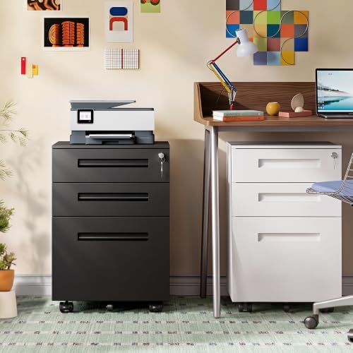 DEVAISE 3 Drawer Mobile File Cabinet, Fully Assembled Except Casters - Image 2
