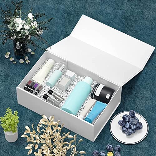 White Gift Box, 9.5x6x3'' Gift Boxes with Lids for Presents - Image 6