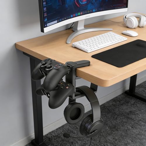 Controller Holder & Headphone Hook, Black - Image 4