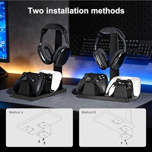 UPERGO Headphone and Headset Stand with Controller Holders Gamer Gifts - Image 6