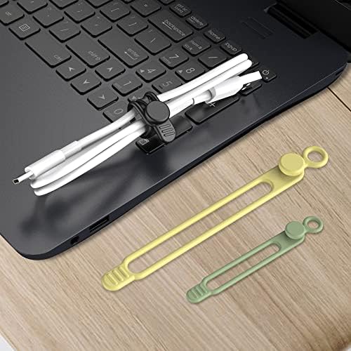 20Pcs Silicone Cable Ties, Cord Organizer Cable Management-2Sizes - Image 6