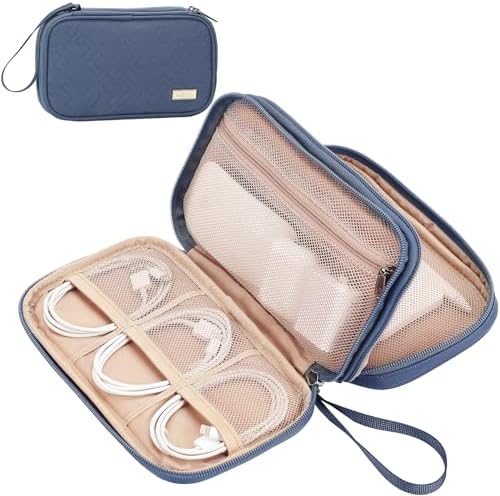 NISHEL Electronics Travel Organizer Cord Case, Charger Cable Tech Bag by NISHEL