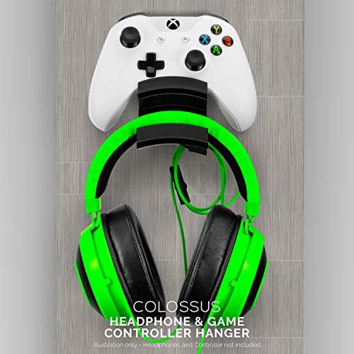 Colossus - Gamepad Controller & Headphone Hanger Holder - Designed for PS5, PS4, PS3, Xbox ONE, Dualshock, Switch, PC, Steelseries, Steam & More, Black by Brainwavz - Image 5
