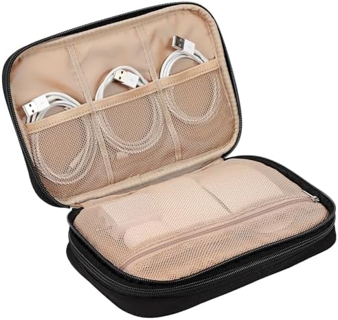 NISHEL Electronics Travel Organizer Cord Case, Charger Cable Tech Bag - Image 5