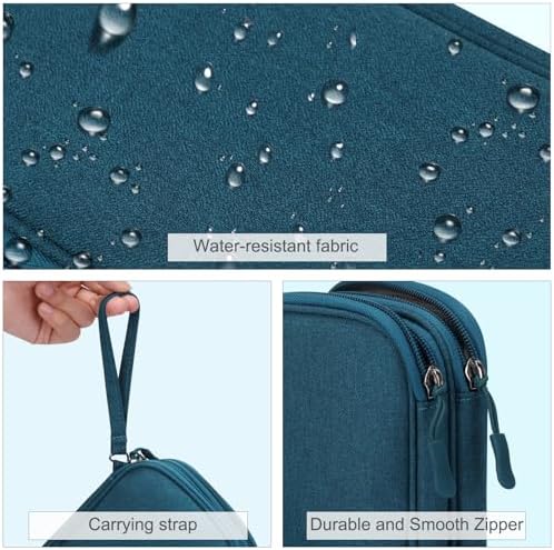 FYY Electronic Organizer, Travel Tech Pouch Bag, Medium, Dark Green - Image 4