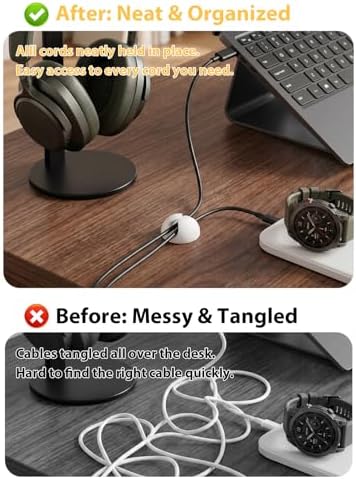 6pcs Cord Holder, Self-Adhesive Cable Clips for Phone Chargers - Image 3