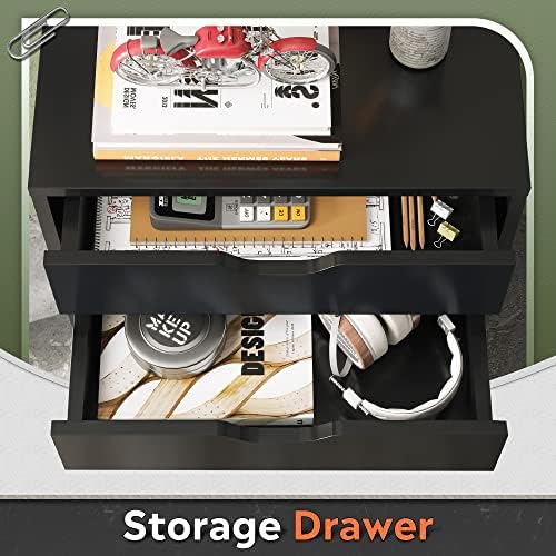 DEVAISE 7-Drawer Office File Cabinets, Mobile Craft Storage Cabinet, Black - Image 4