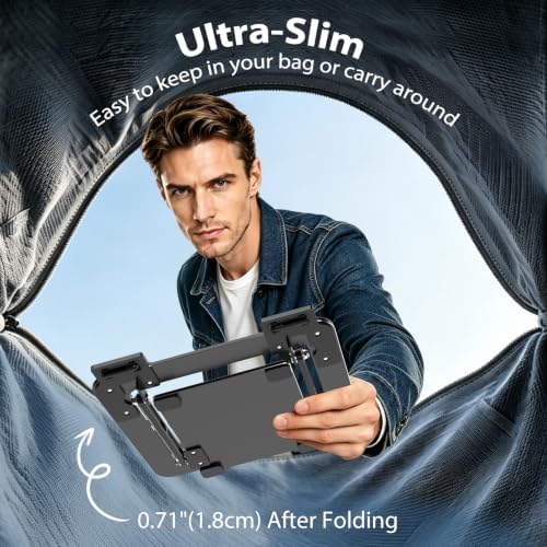 Ultra-Thin Laptop Stand for Desk, Adjustable Laptop Riser - Image 4