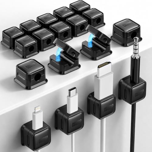 18 Pack Cord Organizer Magnetic Cable Clip Adhesive Wire Management 1s Lock by Costop
