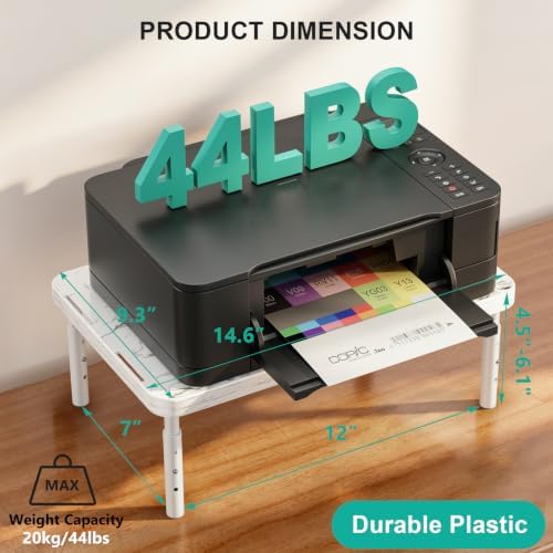 WALI Computer Monitor Stand for Desk, Adjustable Laptop Riser, up to 44 lbs - Image 2