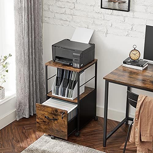 VASAGLE File Cabinet with Wheels, for A4, Letter Sized Documents - Image 2