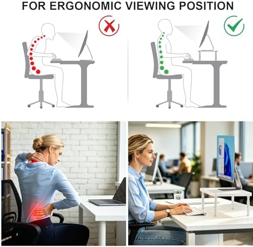 WALI Computer Monitor Stand for Desk, Adjustable Laptop Riser, up to 44 lbs - Image 6
