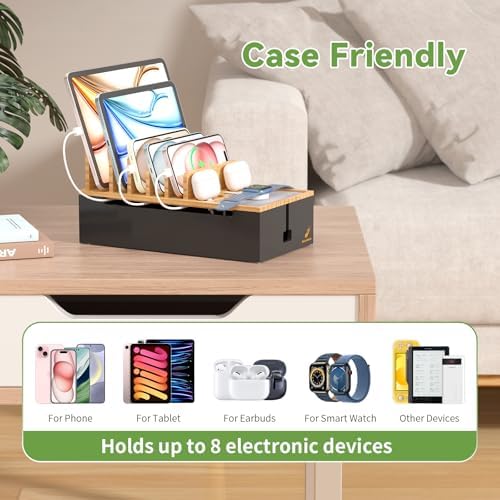 Docking Station for Multi Devices -Natural + Black - Image 4
