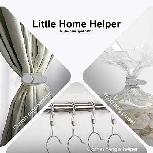 Silicone Cable Ties, Cord Organizer Cable Management,2Sizes-Grey - Image 4