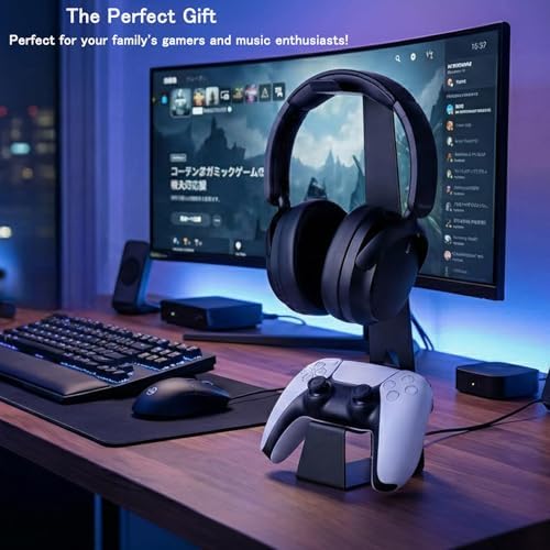 Headphone and Controller Stand Gaming Headset Stand Metal - Image 6