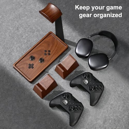 UPERGO Headphone and Headset Stand with Controller Holders for Gaming Desk - Image 3