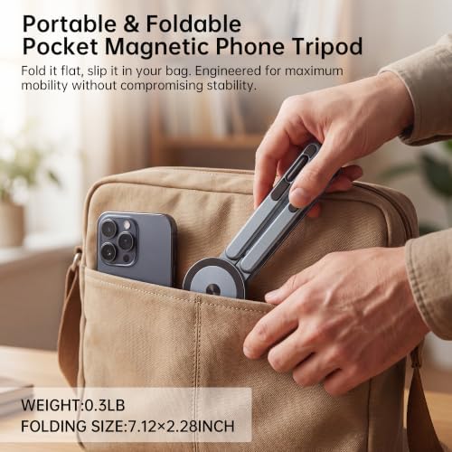 Portable Laptop Stand, 3-in-1 Magnetic Foldable Adjustable, for Desk（Gray） - Image 3