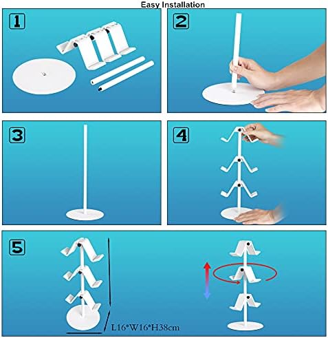 Controller Holder White, Headset Holder,Great 3 Tier Controller Headphone Organizer for All Headsets Xbox ONE 360 Switch PS4 PS5 (Elegant White) - Image 4