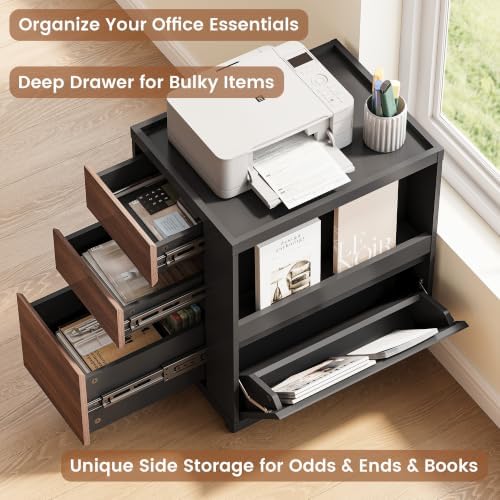Mobile File Cabinet Under Desk with 3 Drawer, Office Storage Cabinet - Image 4
