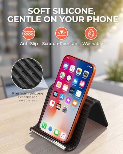 2026 Airplane Phone Holder, Flexible Silicone Portable Phone Stand - Image 5