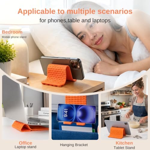 Airplane Phone Holder, Silicone Foldable Phone Stand for Desk and Travel - Image 6